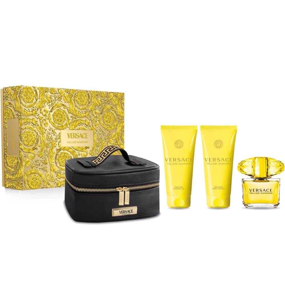 未使用品　VERSACE YELLOW DIAMOND 香水 ボディーケアセット Montiel Perfumaria| Kit Yellow Diamond Versace Eau De Toilette